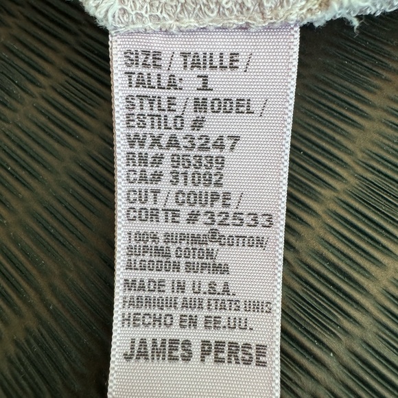 James Perse French Terry Sweatshirt Size 1 (Small) - Picture 4 of 7